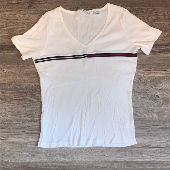 TOMMY HILFIGER Ribbed Tee - Picture 1 of 5